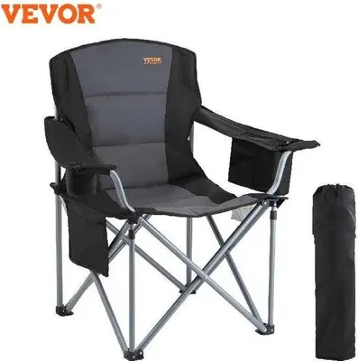Produktbild von Famanu Campingstuhl - Faltstuhl - Leichtgewicht - Schwarz - 98x63x99CM