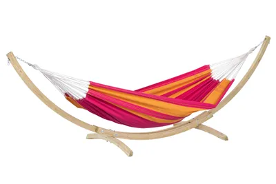 Produktbild von AMAZONAS Santana Set Pink: Hängematte inkl. Gestell Liegefläche 200x120cm