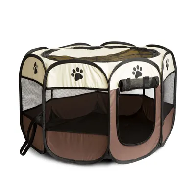 Image de Parc pour chien - Espace de sécurité portable pour votre petit chien (73 x 73 x 43 cm)