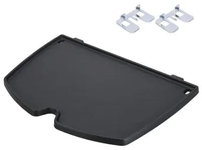 Produktbild von Solidchoice – Grillplatte aus Gusseisen, 32 x 21,8 cm, passend für die Weber Q100/Q120 Serie