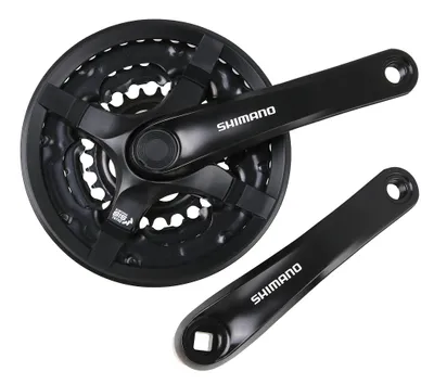 Produktbild von Shimano Tourney FC-TY501 Kurbeln – 42x34x24 Zähne 175 mm 4-kant Schutzkappe schwarz (8) AFCTY501E244CLB