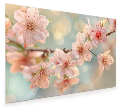 Produktbild von Küchenrückwand Spritzschutz Glas mit Motiv Kirschblütenzauber 40 x 40 cm