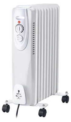 Imagen del producto de Calefactor de aceite de 9 elementos, 2000W, color blanco