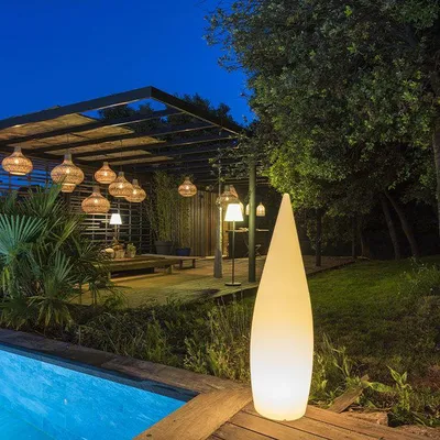 Zdjęcie produktu dla Bezprzewodowa lampa ogrodowa CLASSY RGB, wysokość 120 cm