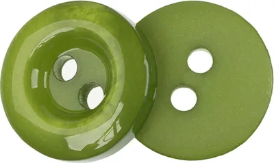 Zdjęcie produktu dla Guzik - zestaw 6 szt. - średnica 10 mm - zielony