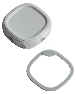 Produktbild von Grauer Abdeckdeckel für Hegen Vorratsbecher, luftdicht, stapelbar, spülmaschinenfest, Einhandbedienung