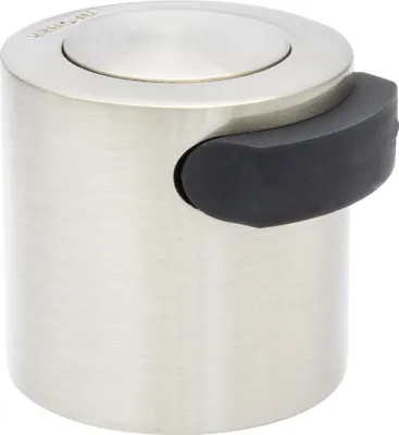 Produktbild von WAGNER Türstopper SCREW - Ø 35 x 40 x 35 mm, Metall Edelstahloptik, Kautschuk schwarz, inkl. Montagematerial - 15514511