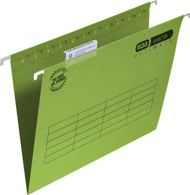 Zdjęcie produktu dla Elba - Teczka wisząca Verticfile e A4 V dolna zielona | 25 sztuk