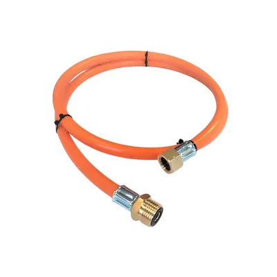 Image de Tuyau à gaz propane-butane Zatech 10 m 20 bars Ø 9 mm filetage intérieur 3/8" - filetage extérieur 1/4" jusqu'à -30 °C Tuyau à gaz propane pour barbecues à gaz