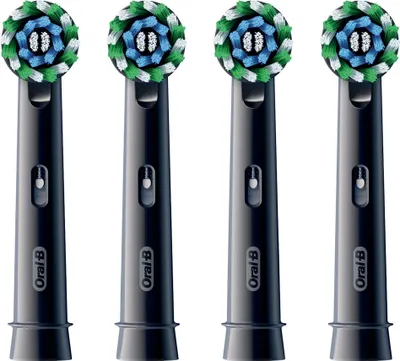 Produktbild von Oral-B Aufsteckbürsten Pro CrossAction schwarz, 4 Stück/Packung