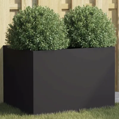 Immagine prodotto di Maison Exclusive - Vaso da fiori nero 62x47x46 cm in acciaio