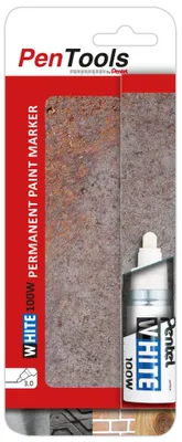 Immagine prodotto di Pentel X100W-PRO1EU Marcatore permanente Pentel X100W, punta tonda, bianco