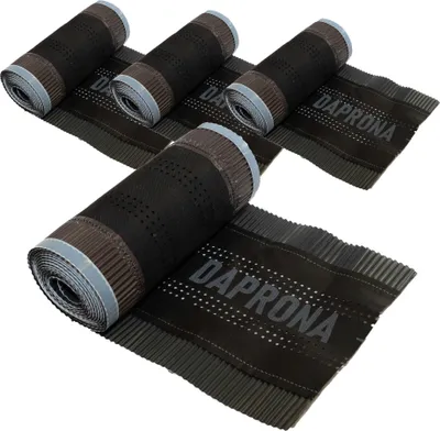 Produktbild von DAPRONA Firstband Alu Super Vent 4 Rollen - 390mm x 5m Anthrazit (RAL 7021)  Rollfirst für eine optimale Dachfirst Abdeckung, Super Butylkleber