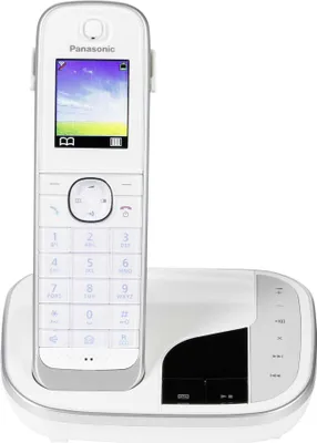 Image de Panasonic KX-TGJ320GW - Téléphone sans fil - répondeur avec identification de l'appelant - DECT - blanc