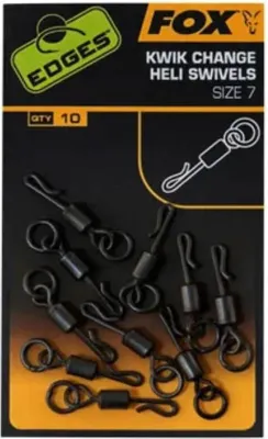 Obrázok produktu pre Fox Obratlík Edges Kwik Change Heli Swivels Size 7 10ks