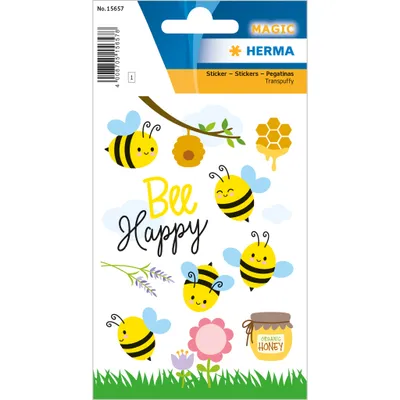 Produktbild von Herma Sticker MAGIC Cute Bees Transpuffy 1 Bl