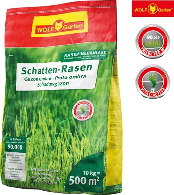 Produktbild von WOLF Garten Schattenrasen 10 KG SCR 500 Rasen Neuanlage