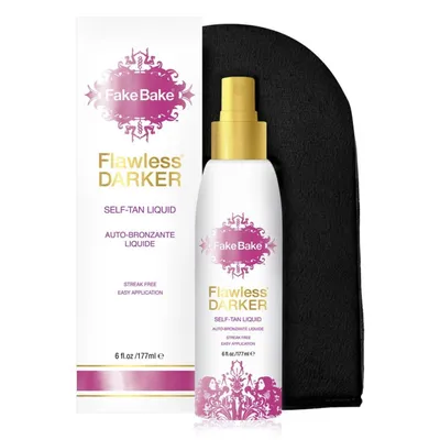Productafbeelding van Fake Bake Flawless Darker vloeibare zelfbruiner + applicatiehandschoen