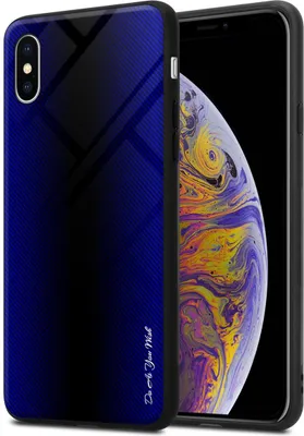 Produktbild von Cadorabo Hülle für Apple iPhone XS MAX Schutz Hülle in Lila Handyhülle TPU Etui Cover Case Tempered Glas