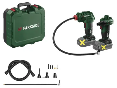 Produktbild von PARKSIDE® 20 V Akku-Luftpumpe »PALP 20-Li C3« + 20 V Akku-Kompressor »PAK 20-Li C3«, ohne Akku – ohne Ladegerät