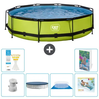 Imagen del producto de Conjunto de piscina para exteriores - 360x76 cm - 5 piezas - Modelo S322