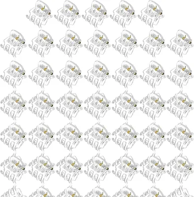 Produktbild von Mini Haarclips transparent, 1,5 cm, 40 Stück, Haaraccessoires für Frauen und Mädchen