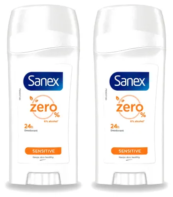 Obrázok produktu pre 2 x Sanex Dermo Sensitive, deodorant v tyčinke pre citlivú pokožku, 65 ml - výhodný balík - 2 kusy