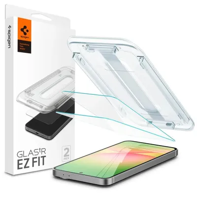 Obrázok produktu pre Spigen GLAS.tR EZ Fit, Samsung, Galaxy S24 FE, Odolné proti pádu, Odolné proti poškriabaniu, Priehľadná, 1 kusov