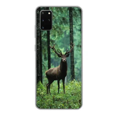 Produktbild von MuchoWow® Handyhülle Schutzhülle Hülle für Samsung Galaxy S20 Plus Hirsche - Wald - Bäume - Tiere - Natur Silikon Softcase Handy Hülle - Hartschale
