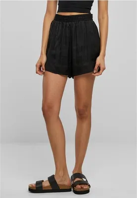 Obrázek produktu pro Dámské kraťasy Urban Classics Ladies Viscose Satin Resort Shorts black - S