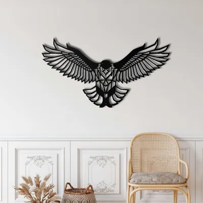 Obrázok produktu pre Wallity, elegantné kovové doplnky na stenu, čierna farba, 46 x 23 cm | 100% kov