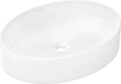 Zdjęcie produktu dla hansgrohe Xuniva D umywalka nablatowa, SmartClean, bez przelewu, bez otworu na baterię, 550x400 mm, biała, 61072450
