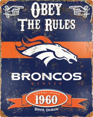 Produktbild von The Party Animal Broncos Vintage Metal Sign