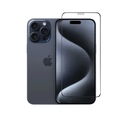 Zdjęcie produktu dla Szkło ochronne Panzerfolie do ekranu iPhone'a 15 Pro Max – szkło hartowane na cały ekran