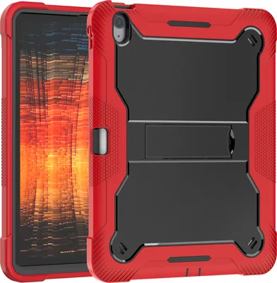 Produktbild von Schutzhülle für iPad Air 13 Zoll M2 (2024) Robust Hybrid Tablet Hülle mit Ständer Rot