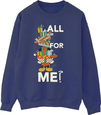 Produktbild von Disney - "Presents All For Me" Sweatshirt für Herren BI40257 (4XL) (Marineblau)