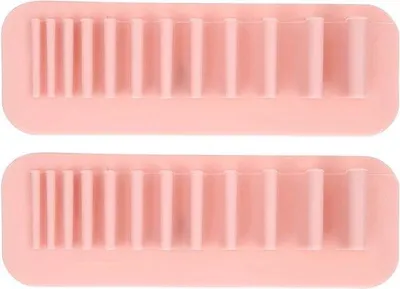 Produktbild von Silikon-Tandborstelhalter Wandmontage Organizer 2er Set