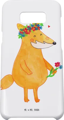 Produktbild von Mr. & Mrs. Panda Samsung Galaxy S8 plus Handyhülle  Fuchs Blumen - Weiß - Geschenk, Hülle, Blumenliebe, Handy Case, Ich, Cover, Boho, Blume