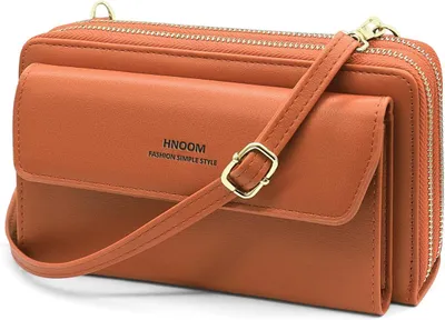 Produktbild von Handytasche zum Umhängen Handy Schultertasche Brieftasche Klein Crossbody Tasche Handy Geldbeutel Handytasche Geldbörse mit Kartenfächer