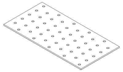 Produktbild von Montageplatte 1200 × 60 × 2,0 mm – LB PL1200*60