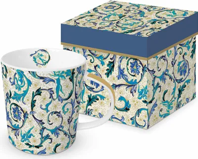 Produktbild von PPD Trend Mug Fiorentina Azzurra Real Gold, in Geschenkbox, Tasse, Teetasse, Kaffee Becher, 350 ml, 603792