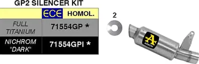 Immagine prodotto di Marmitta slip-on ARROW gp2 per BMW S 1000 rr