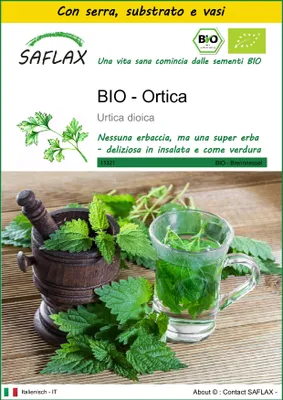 Immagine prodotto di SAFLAX Insieme di coltivazione -- Ortica - 2000 semi - Urtica