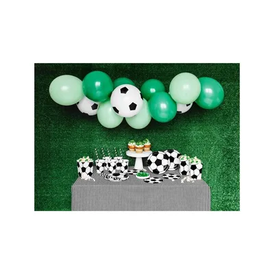 Produktbild von Fußball Party Set - Box of Decorations Football mix 60 teilig in der Deko Box