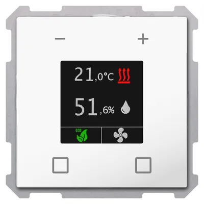 Imagen del producto de MDT, unidad auxiliar de control de temperatura ambiente, modelo Smart 63, con pantalla a color, color blanco brillante