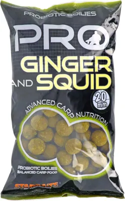Produktbild von Starbaits Probiotic Pro Ginger Squid Boilies 2,5kg, 20mm