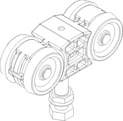 Produktbild von Geze Laufwagen zu Perlan 140 Ersatzrollapperat - 64346