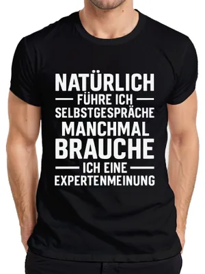 Immagine prodotto di Certo che parlo da solo, divertente regalo sarcastico Maglietta da uomo, nera, 3XL