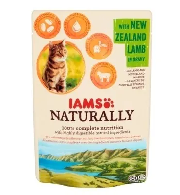 Imagen del producto de IAMS 135205, Alimento para adultos, apto para todas las razas, sabor a cordero, 85 gramos