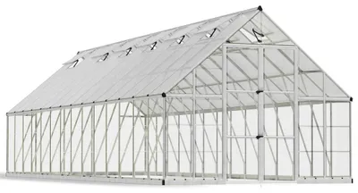 Produktbild von Palram - Canopia Aluminium Gewächshaus Balance 1028 Silber 844x304x257 cm